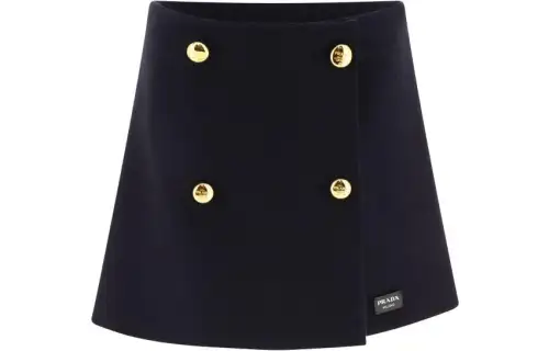 PRADA Casual Short Skirts Women's Blue