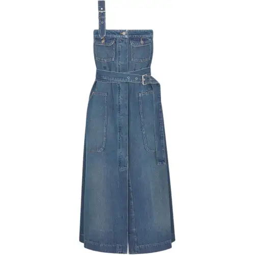 DIOR SS25 Sleeveless Dress Women's Blue