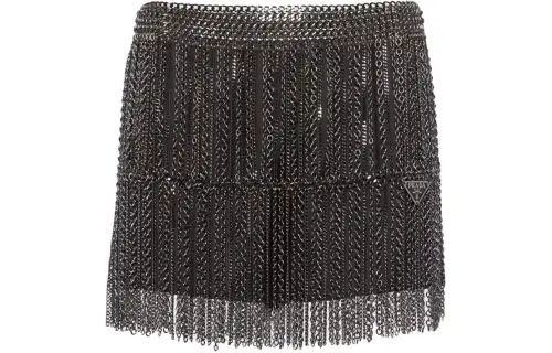 PRADA Casual Short Skirts Women's Gray