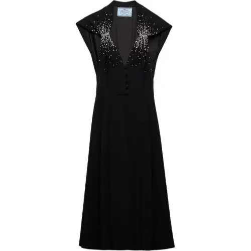 PRADA Sleeveless Dress Women's Black