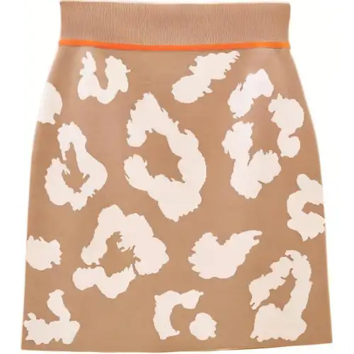 HERMES FW22 Half Length Skirt Women's Beige