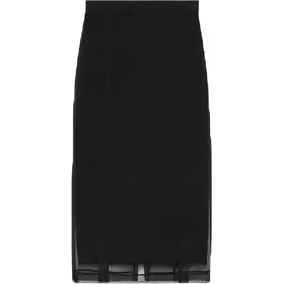 organza silk midi skirt