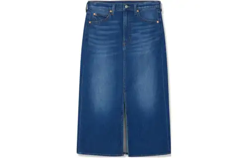 Levis Casual Long Skirt Women's Blue