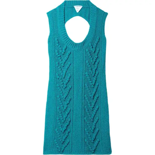 Bottega Veneta Sleeveless Dress Women's Lake Blue