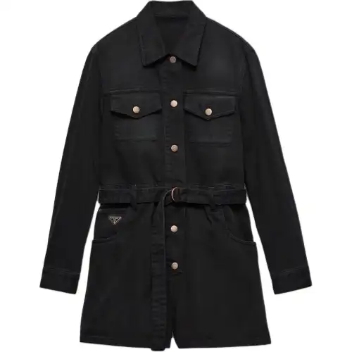 PRADA Jumpsuits Women's Black Moderate Jumpsuit