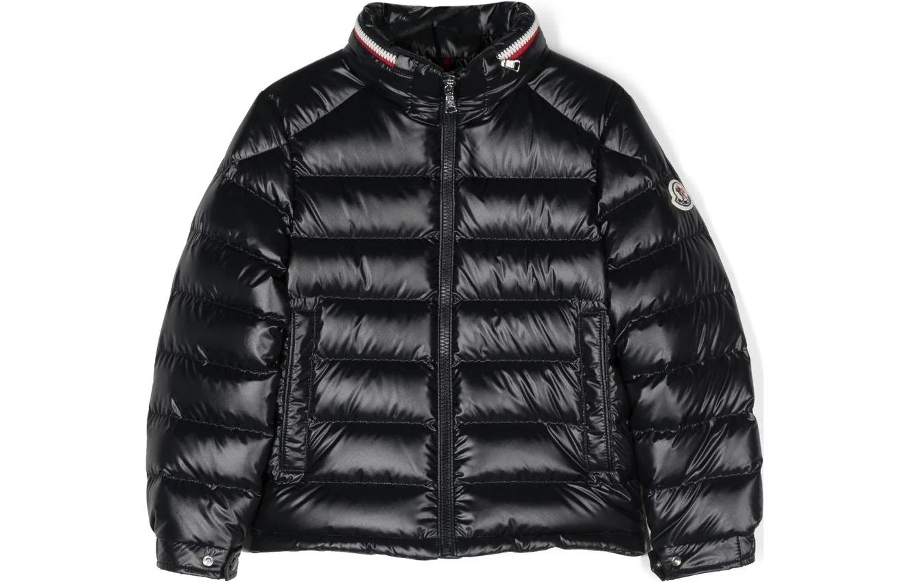 Куртка Moncler New Aubert Hooded Down Jacket (темно-синяя)
