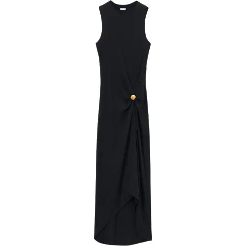 Loewe asymmetric-hem dress