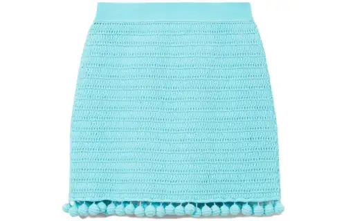 【Previous Season】crochet-knit straight skirt