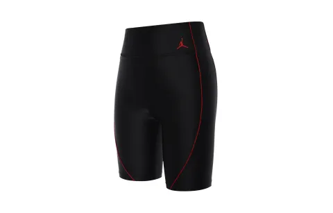 Jordan Sports Shorts Women's Black Moderate Straight Fit Pants