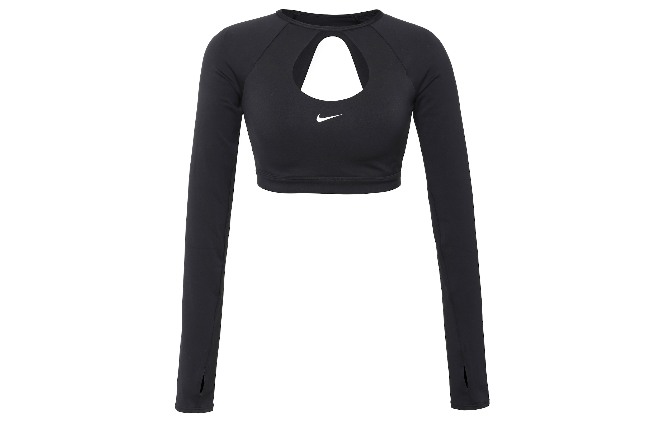 Nike Quick dry short black long-sleeve for gym, with your logo imprint
