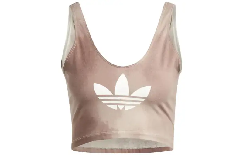 Adidas Originals Tie Dye Color Fade Bra Top Sport Vests Women's Gold