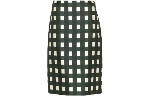 PRADA Casual Long Skirts Women's Green Moderate Mid Length Bodycon Skirt