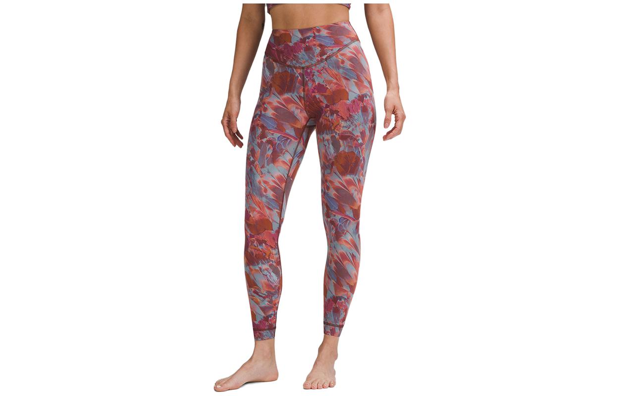 Lululemon Wunder Under Sports Pants Women’s Marble Mida Burn Apricot Moderate