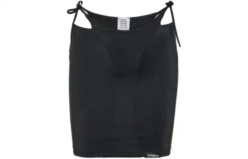 Vetements Casual Short Skirts Women's Black