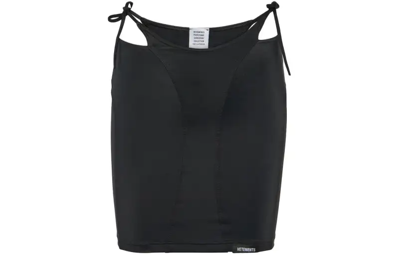 Vetements Casual Short Skirts Women's Black