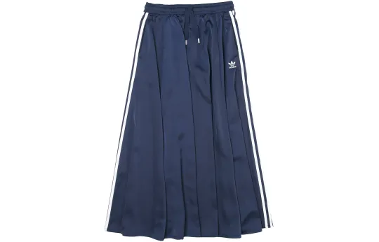 Adidas Originals Casual Long Skirt Japan Version Women's Navy