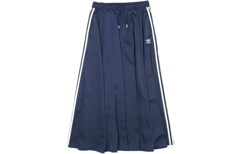 Adidas Originals Casual Long Skirt Japan Version Women's Navy