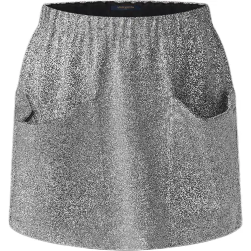 LOUIS VUITTON Casual Short Skirts Women's Silver