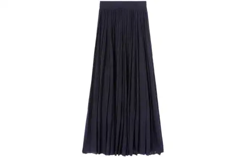 Loro Piana Casual Long Skirt Women's Black
