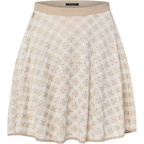 LOUIS VUITTON FW24 Casual Short Skirts Women's Beige