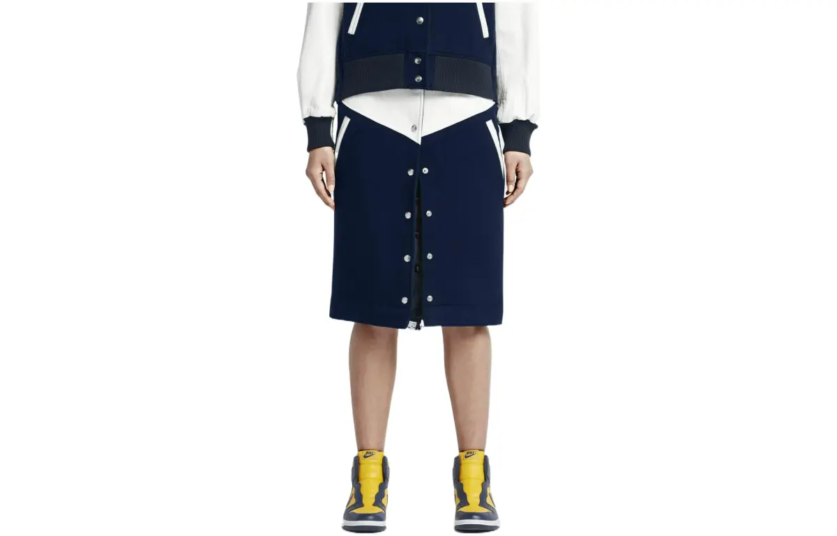 Nike Casual Long Skirts Women's Blue Moderate Mid-Length A-line Skirt