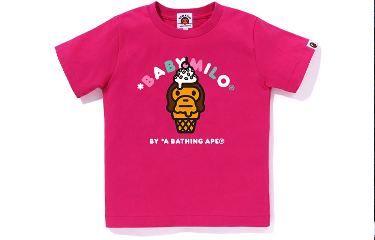 Детская футболка A BATHING APE (разноцветная) — фото 3