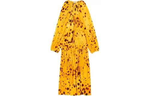 LOEWE SS24 Long Sleeved Dress Women's Gold
