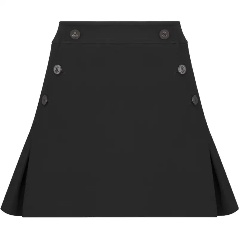 DIOR Sailor Miniskirt Casual Short Skirts Women's Black