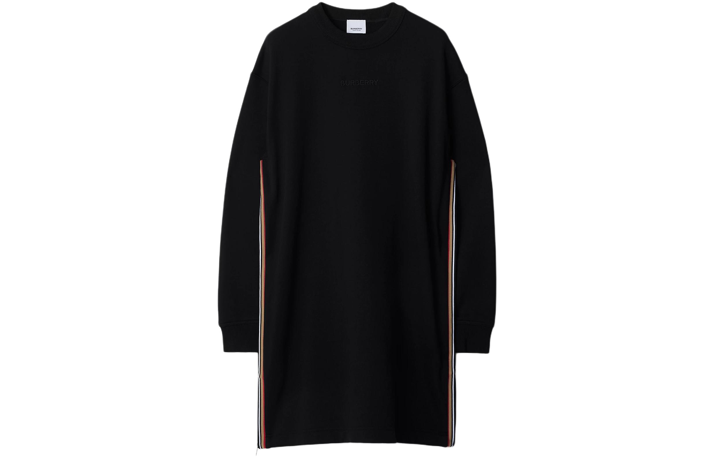 Burberry Black long-sleeve, with your logo imprint, with embroidery
