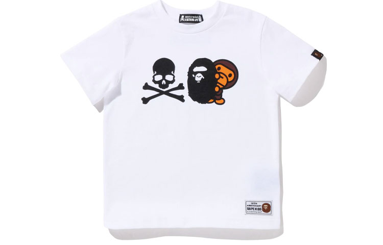 Детская футболка A BATHING APE BAPE KIDS x MMJ (черная)