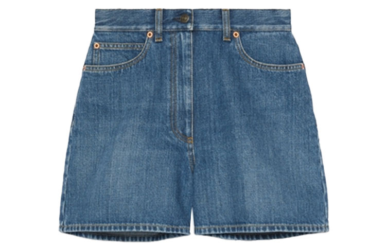 GUCCI Gucci, denim skirt, blue shorts