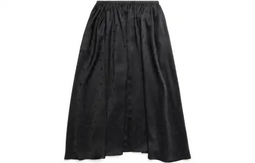 Balenciaga Allover Logo Jacquard Midi Skirt
