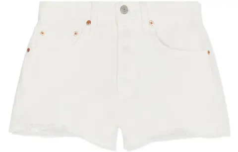Levis Ribcage denim shorts