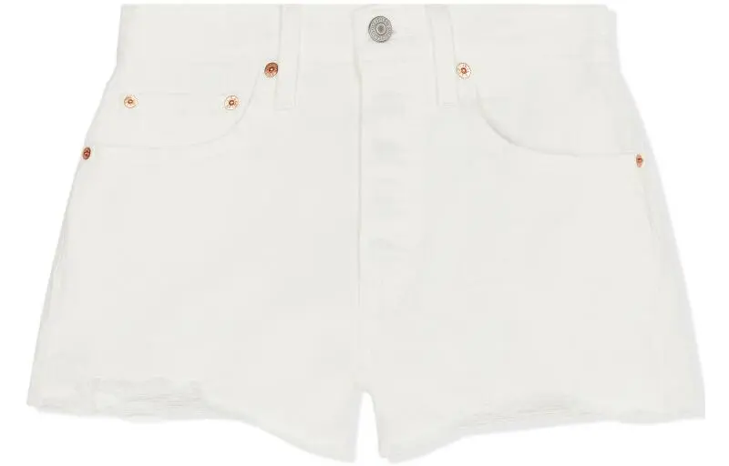 Levis Ribcage denim shorts