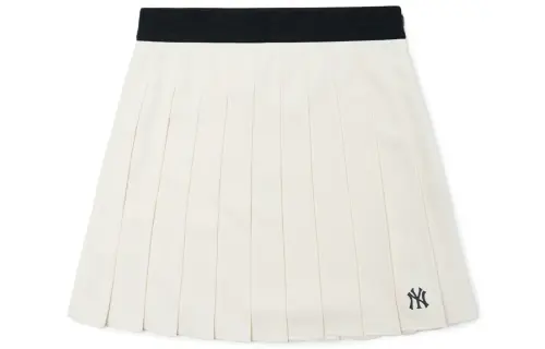 MLB Comfortable sticker, cream white mini-skirt for leisure, with your logo imprint