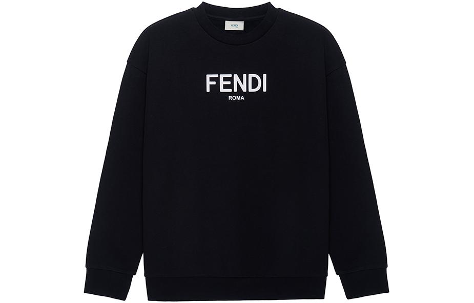Детский свитшот Fendi FW22 Logo (черный)