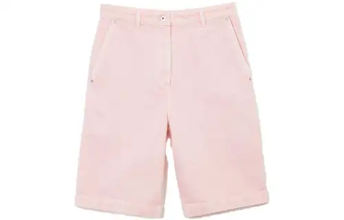 Burberry High Waist Bermuda Shorts Pink