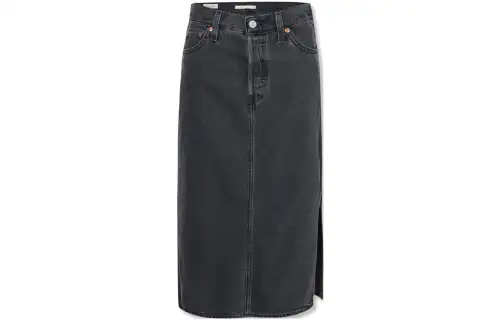 Levis Casual Long Skirts Women's Smoke Gray Moderate Mid Length Other