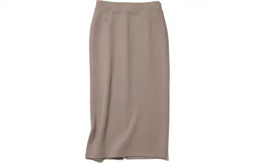 UNIQLO Casual Long Skirts Women's Camel Moderate Mid Length A Line Skirt