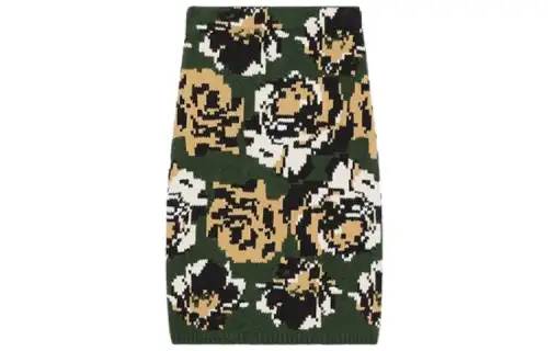 KENZO X Nigo SS23 Casual Short Skirts Women's Khaki