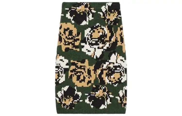 KENZO X Nigo SS23 Casual Short Skirts Women's Khaki