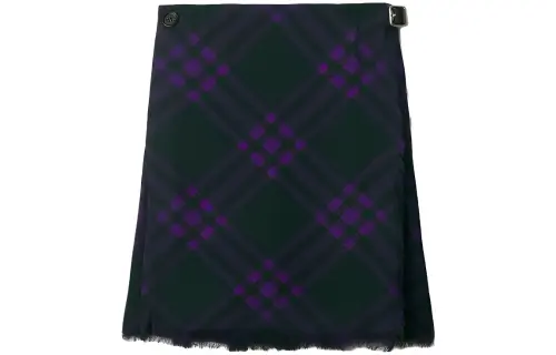 【Previous SeasonFinal Sale】Vintage Check wool straight skirt