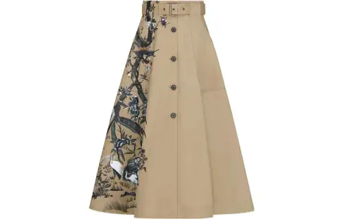 DIOR Quarterly New Products Casual Long Skirts Women's Coffee Moderate Mid Length A Line Skirt