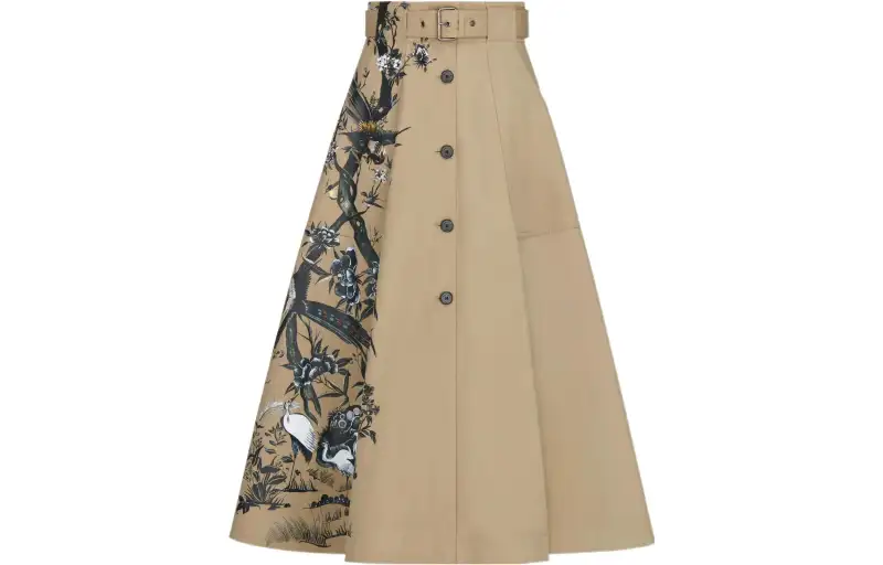 DIOR Quarterly New Products Casual Long Skirts Women's Coffee Moderate Mid Length A Line Skirt