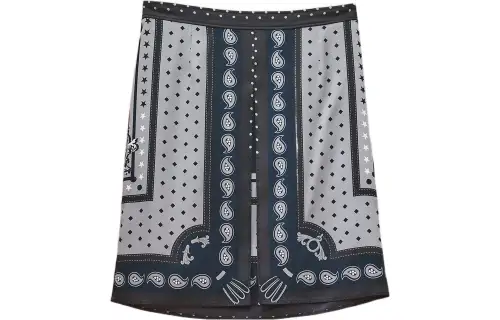 HERMES Casual Short Skirts Women's Blue