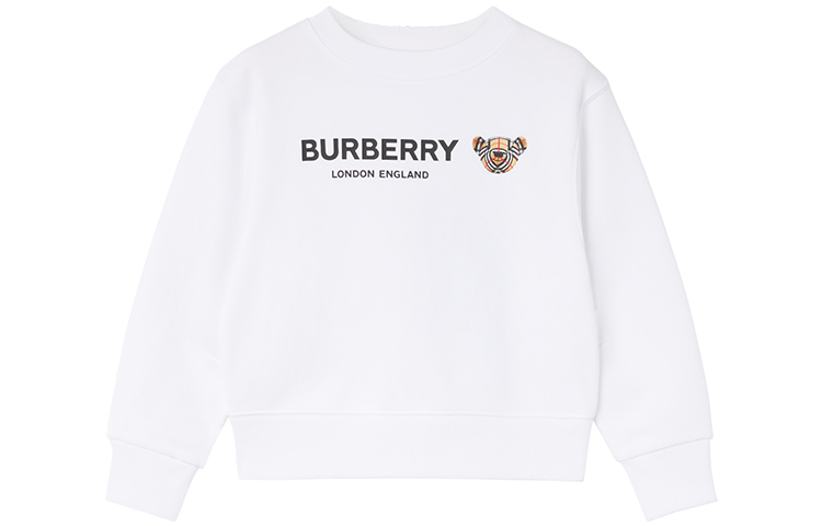 Детский свитшот Burberry Logo (белый)