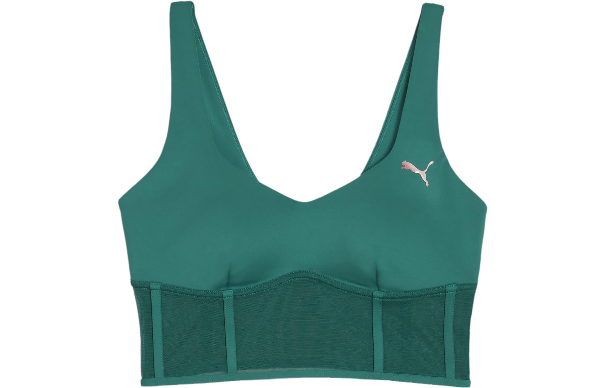 PUMA x PAMELA REIF Collaboration Top Corset Sports Underwear Women’s Green