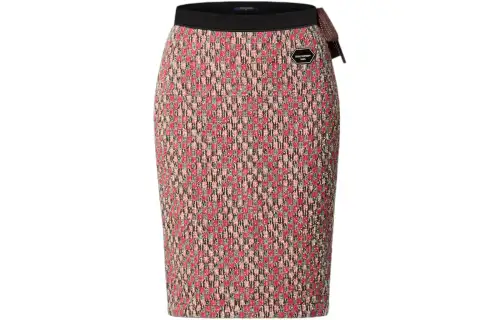 LOUIS VUITTON Damier Tweed Mini Skirt