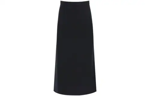 Balenciaga Casual Long Skirt, Regular Fit Women's Black