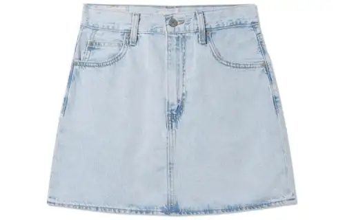 Levis Denim Short Skirts Women's Blue Moderate Short A Line Skirt